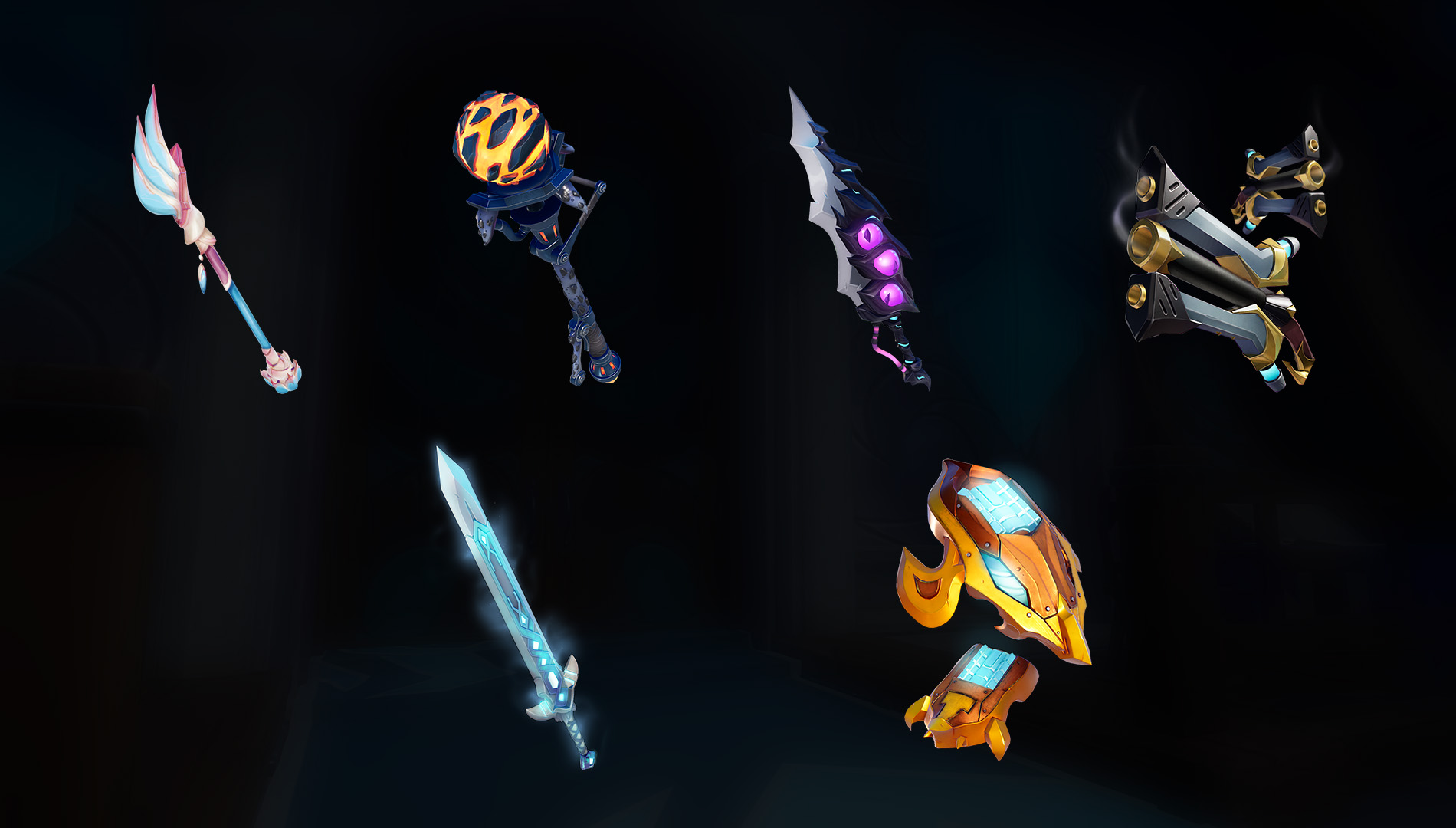 Six weapons from Dauntless