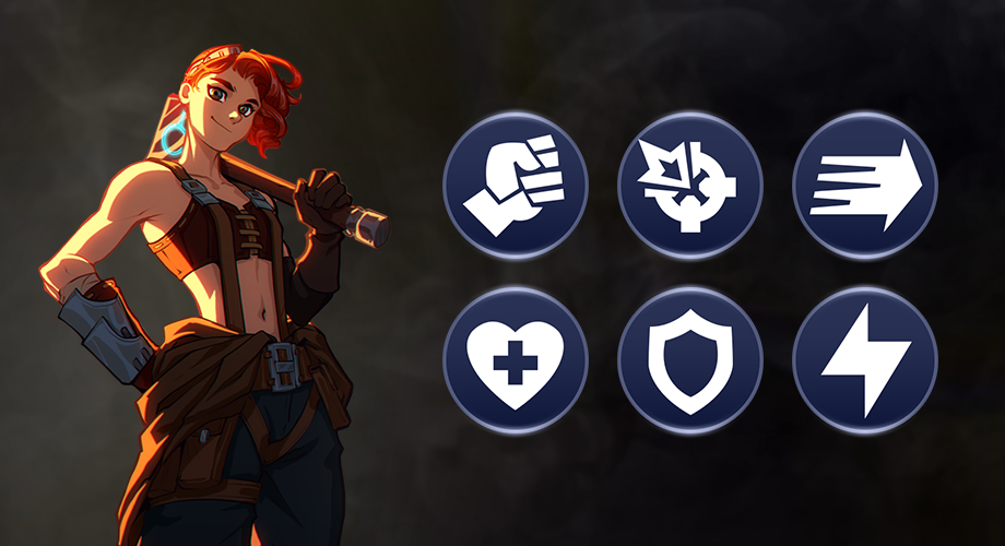 Moyra and the six new buff icons